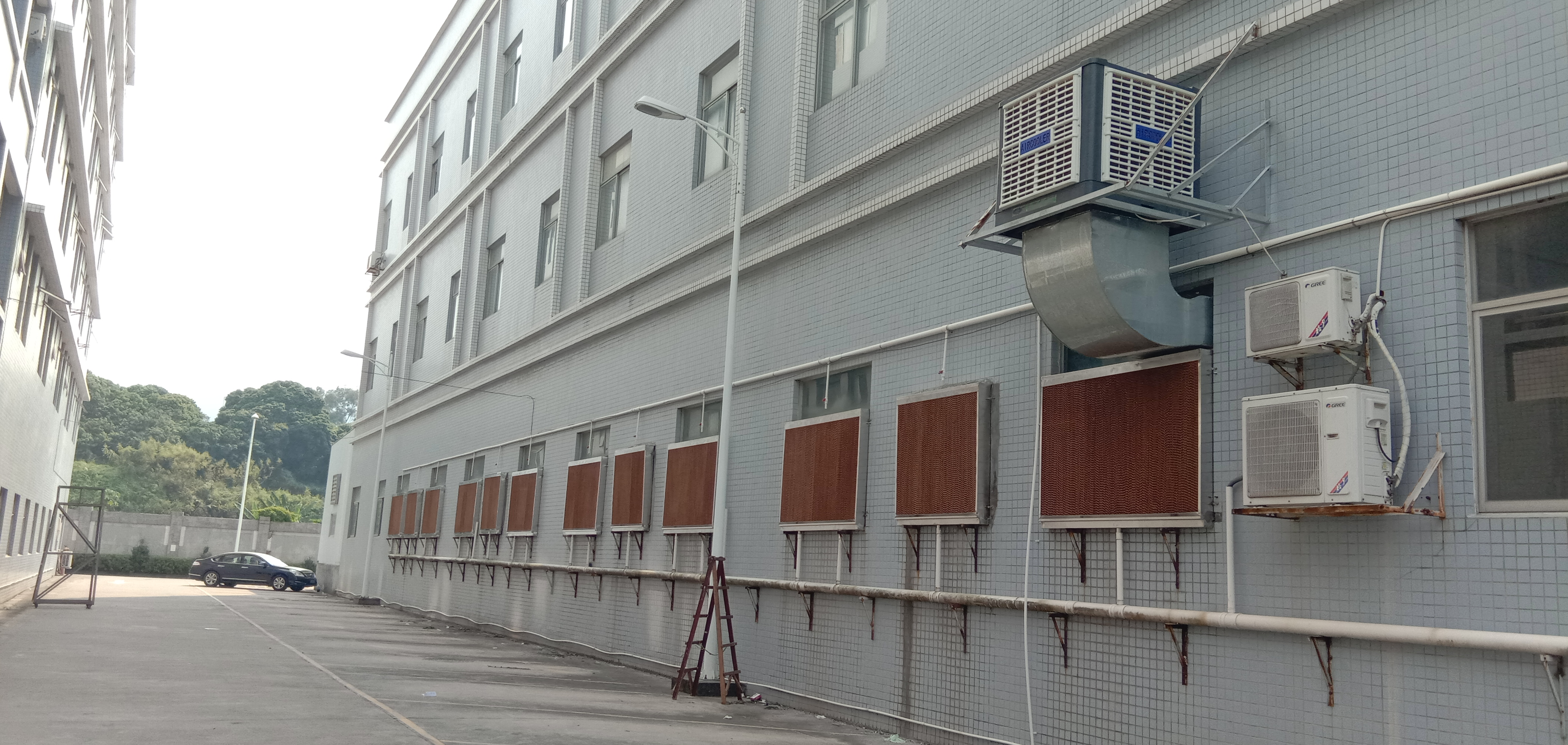 橡塑廠降溫水簾風…